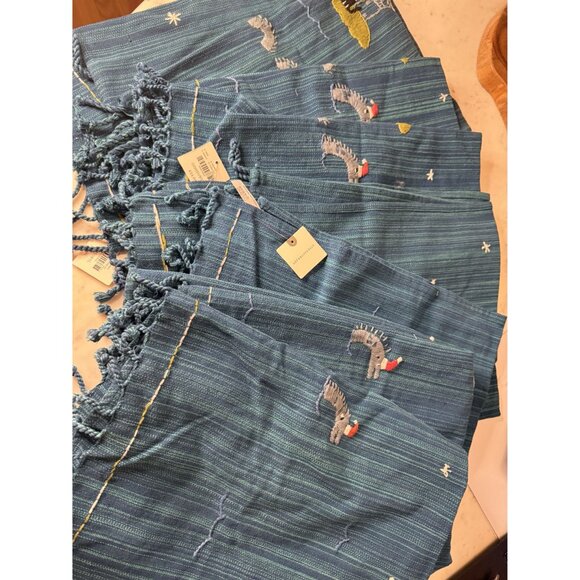 Anthropologie Assorted Dishtowel Lot of 12 NEW Some Christmas themed Embroidered - Picture 4 of 6